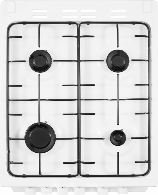 Beko KDVG593W 50cm Gas Cooker with Gas Grill - White - A+ Rated