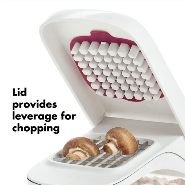 OXO Good Grips Vegetable Chopper With Easy-Pour Opening, White, 10.7 x 26.2 x 16.5 cm