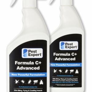 Pest Expert Carpet Moth Killer Spray 2 x 1ltr - Formula 'C+' Advanced Fast Acting Carpet & Clothes Moth Killer Treatment – Professional Strength Insect Killer for Carpets & Wardrobes