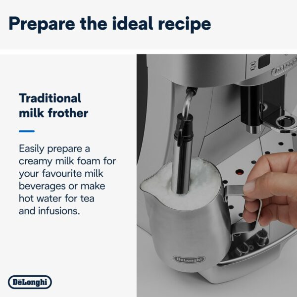 De'Longhi Fully Automatic Bean to Cup Coffee Machine ECAM22.110.SB, 220 W, 1.8liters