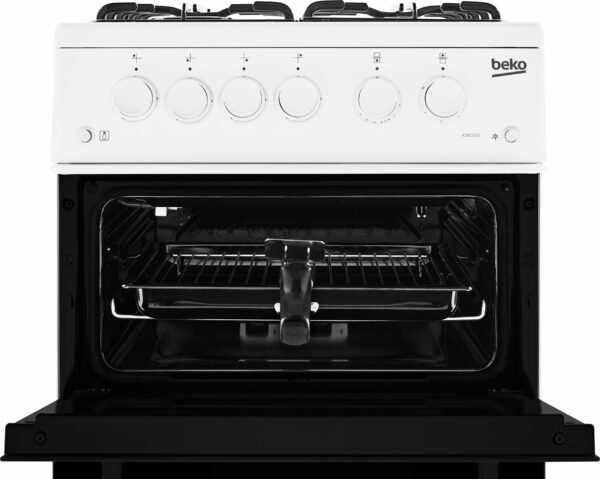 Beko KDVG593W 50cm Gas Cooker with Gas Grill - White - A+ Rated