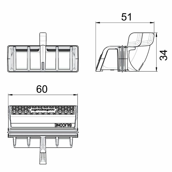 Wirquin 30723382 Slim + Membrane with Removable Hair Filter for Shower Waste