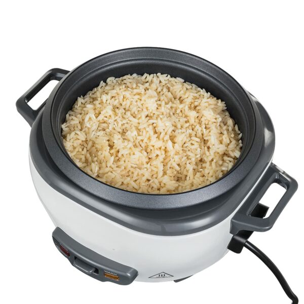 Russell Hobbs Electric Rice Cooker - 1.2kg (6 Portion - 145g per serving) Removable non stick bowl, Dishwasher-safe bowl & lid, Steamer basket, measuring cup & spoon inc, Energy saving, 300W, 27030
