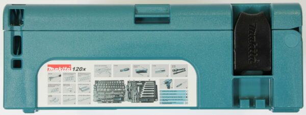 Makita E-08713 120 Piece Maintenance Set Supplied in a Makpac Case