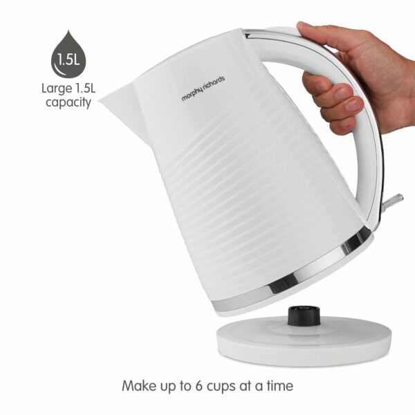 Morphy Richards Jug Kettle Dune 108269, Plastic, 3000 W, 1.5 liters, White