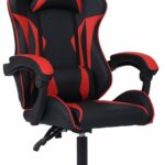 Millhouse Sport Desk Chair, Adjustable Office Gaming Racing Chair with Lumbar and Head Pillow - X3577 - Red