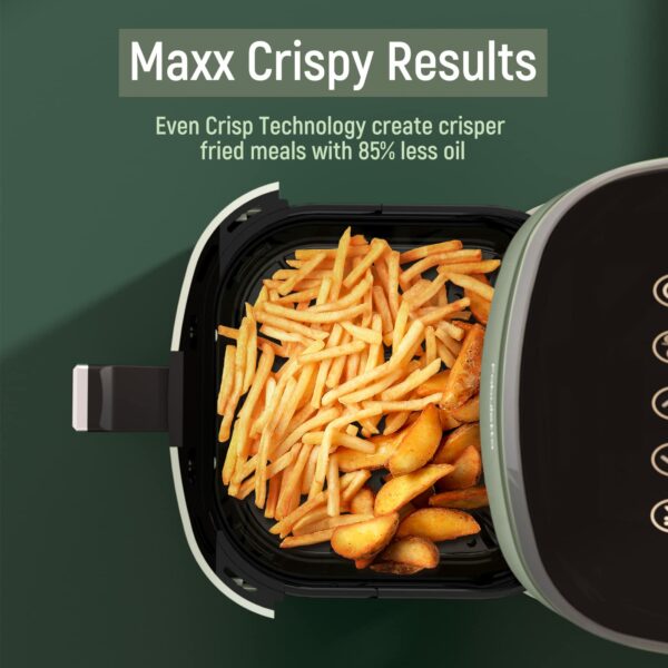 Air Fryers 4L,Fabuletta1680W Compact Air Fryers with 9 Presets, Max 230℃ Setting Digital Air Fryer Oven with Rapid Air Circulation, Digital Display,Shake Reminder,Nonstick & Dishwasher, Quiet