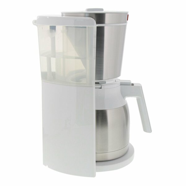 Melitta Filter Coffee Machine with Insulated Jug, Timer Feature, Aroma Selector, Look Therm Timer, White/Brushed Steel, 1011-15