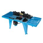 Silverline 460793 DIY Router Table with Protractor 850 x 335 mm UK , Blue