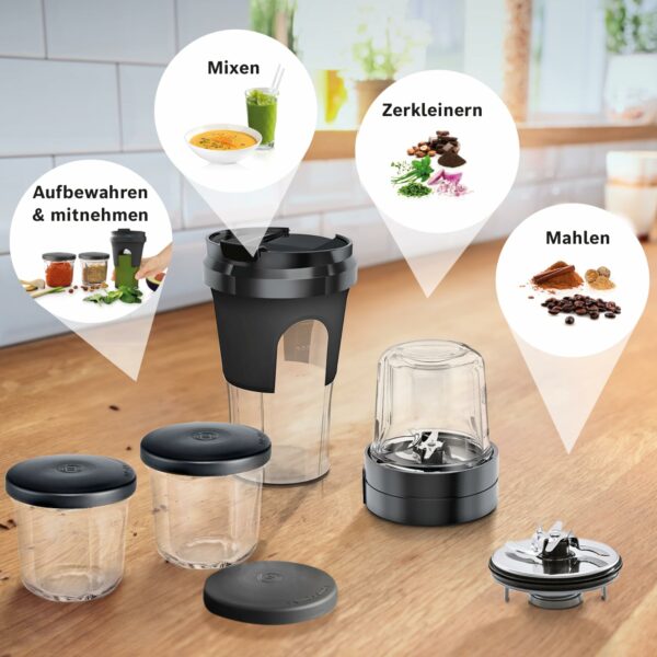 Bosch MUZ45XTM1 Tasty Moments Accessory Kit for Kitchen Machines, Stainless Steel