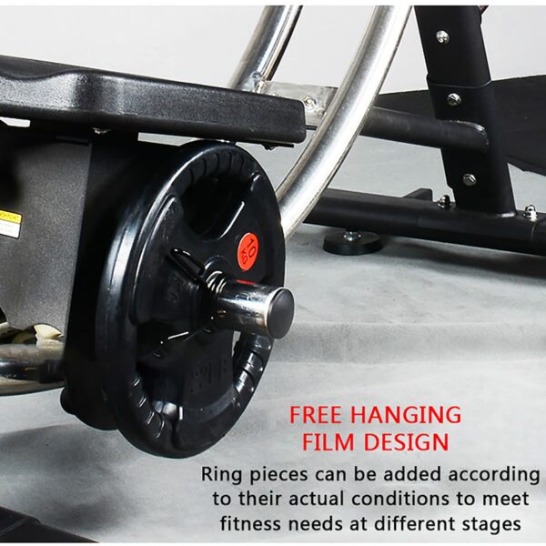 KIPEKE Ab Machine for Gym, Waist Roller Coaster Abdominal Machine, Fitness Machine + Cardio, Multifunctional Supine Board Belly Sports Fitness Equipment