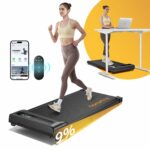 homeTro Walking Pad Treadmill with Incline(9%),3 HP under Desk Treadmills for Home/Office without Assembly,Compact Walking Treadmill with Magnetic Remote & APP Control,120KG Capacity