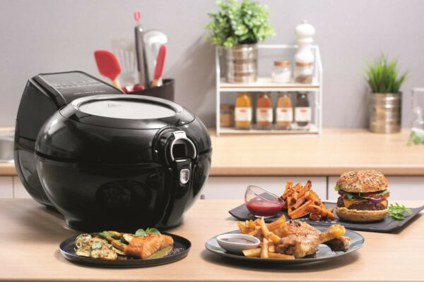 Tefal ActiFry Genius XL YV9708 2-in-1 Hot Air Fryer | 1500 Watts | Capacity: 1.7 kg | 9 Automatic Programs | 2-in-1 Technology | Black
