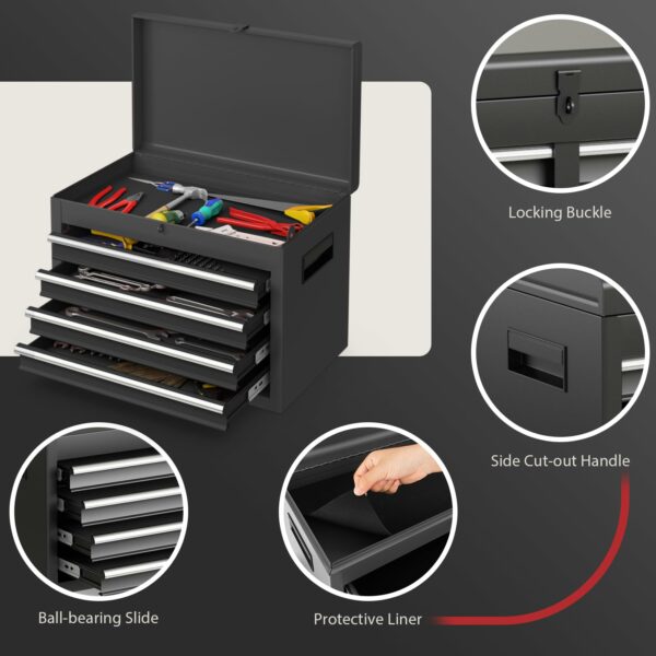 Costway Large Rolling Tool Cabinet, 2-in-1 Detachable Metal Tool Chest with Drawers