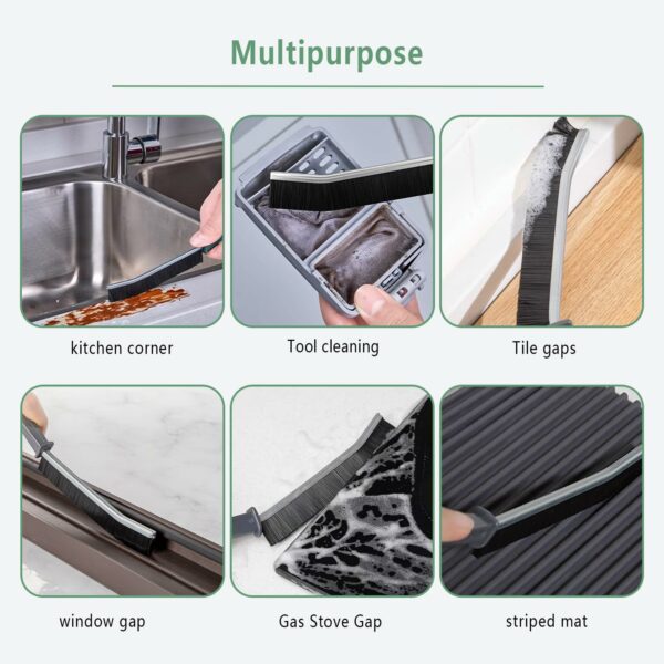 Crevice Cleaning Brush, 2 Pcs