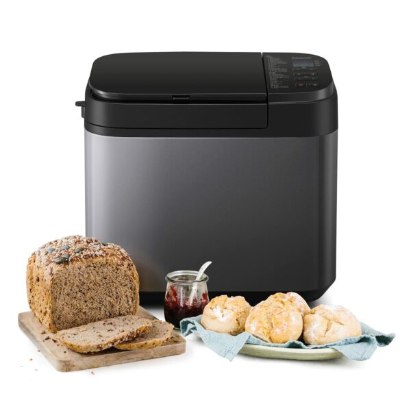 Panasonic YR2540 Fully Automatic Breadmaker, with yeast & nut dispensers, Manual Settings for Bread & Rising, Dual Temperature Sensors, 13 Hours Digital Timer, Gunmetal