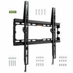 VonHaus TV Wall Bracket for 32-70" Screens, Ultra-Slim TV Bracket with Spirit Level, Flat to Wall Mount, 45kg Capacity, Max VESA: 400x400mm