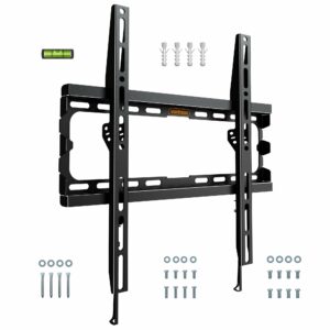 VonHaus TV Wall Bracket for 32-70" Screens, Ultra-Slim TV Bracket with Spirit Level, Flat to Wall Mount, 45kg Capacity, Max VESA: 400x400mm