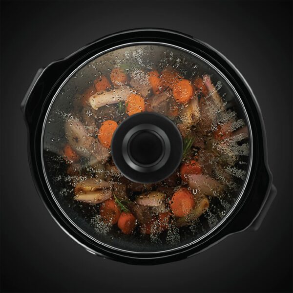 Russell Hobbs Chalkboard 3.5L Electric Slow Cooker - Cooks upto 4 portions, 3 heat settings, high/low/keep warm, Removable ceramic pot for easy cleaning, Glass lid, Energy saving, 200W, 24180
