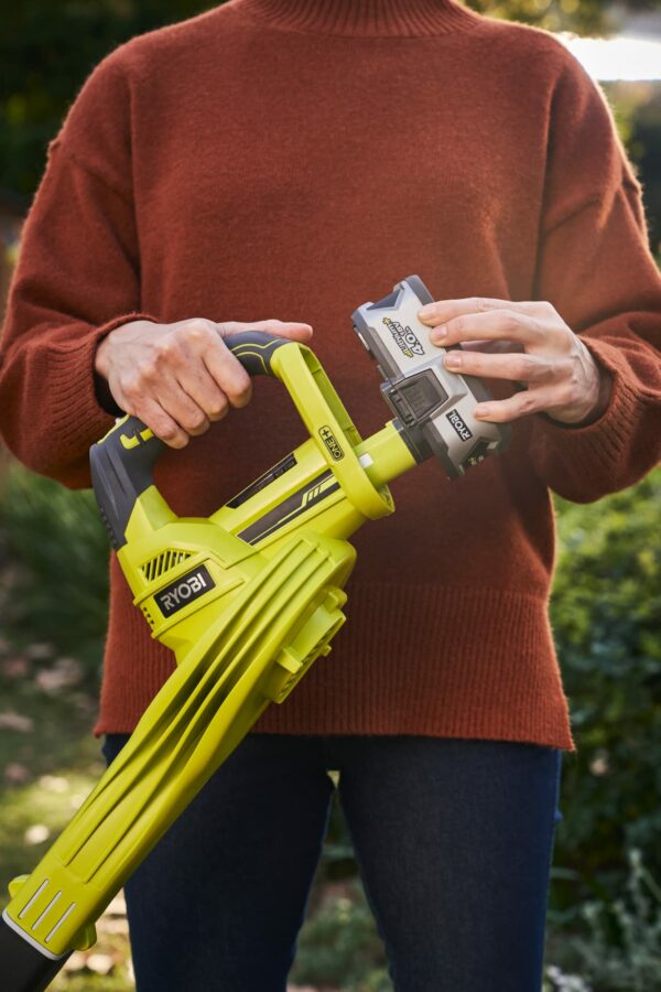 Ryobi OBL1820S One Cordless Blower, Air Speed (Zero Tool), 245 km/h, 18 V, Hyper Green and Grey