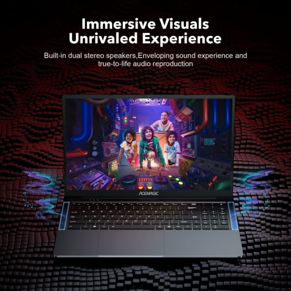 ACEMAGIC 2025 Laptop Computer - 16.1'' FHD Display Laptop with AMD Ryzen 7 5700U Processor (Up to 4.3 Ghz), 16GB Ram DDR4x2 512GB SSD Notebook with Backlit Keyboard, Support WiFi 6