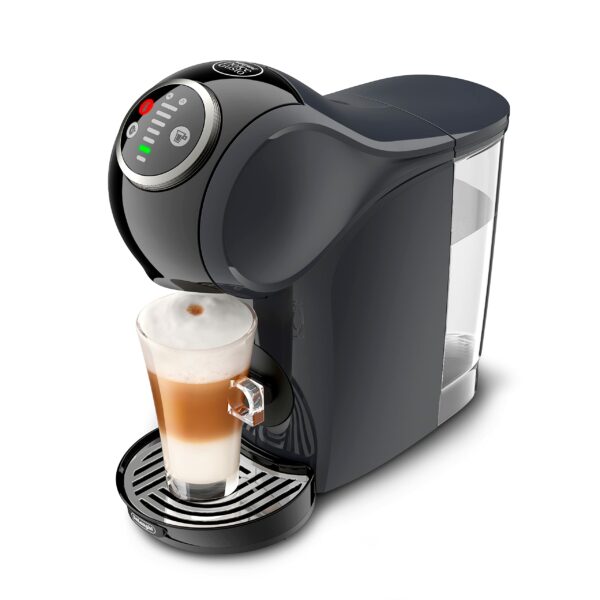 Nescafé Dolce Gusto De'Longhi Genio S Plus EDG315.CGY, Automatic Coffee Machine, Capsule Coffee Machine, Espresso Boost, Cappuccino, Energy Saving Auto Shut-Off, 15 Bar Pressure, Anthracite