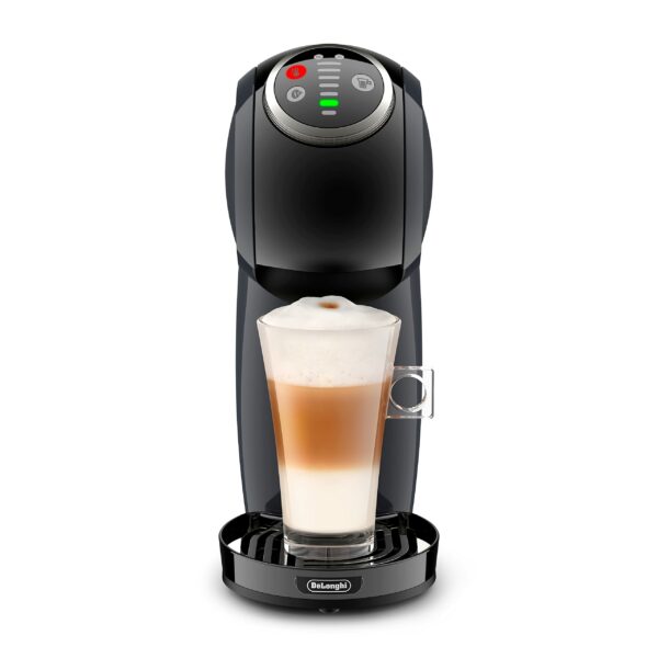 Nescafé Dolce Gusto De'Longhi Genio S Plus EDG315.CGY, Automatic Coffee Machine, Capsule Coffee Machine, Espresso Boost, Cappuccino, Energy Saving Auto Shut-Off, 15 Bar Pressure, Anthracite