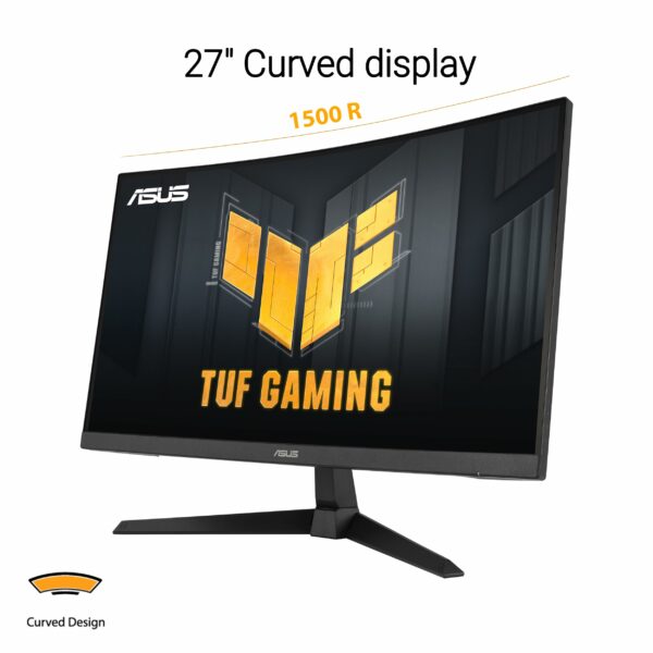 ASUS TUF Gaming VG32VQ1BR Curved Gaming Monitor â€“ 31.5 inch WQHD (2560x1440), 165Hz(Above 144Hz), Extreme Low Motion Blur, Adaptive-sync, FreeSync Premium, 1ms (MPRT), HDR10