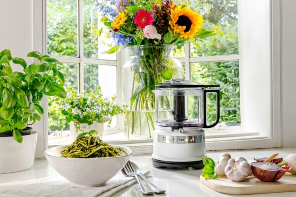 KitchenAid 5KFC3516 Classic Mini Food Processor, 240 W, 830 ml, White, 5KFC3516BWH
