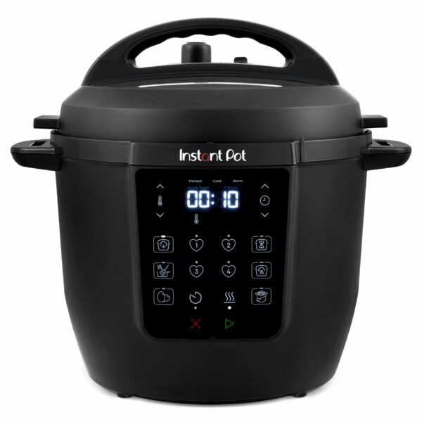 Instant Pot 5.7L Multicooker 7-in-1 Smart Cooker - Pressure, Slow, Steamer, Sauté, Yogurt Maker, Egg Cooker, Food Warmer - Stainless Steel, Black