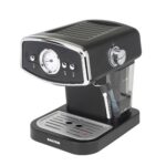 Salter EK4620 3 in 1 Barista Deluxe Coffee Machine,Compatible with 30/54 mm Capsules and Ground Coffee,Espresso and Cappuccino Maker with Milk Frothing Wand, 19-Bar Italian Pressure Pump,1050 W,Black
