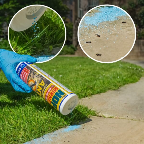 NOPE! Ant Killer Bait Powder 500g for Indoors and Outdoors | Targeted Ant Nest Killer for Mess-Free Elimination | Micro-Encapsulated Delayed-Action Blue Bait Targets Every Stage of Ant Lifecycle