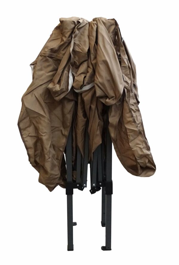 QUICK STAR Garden Pop up Gazebo 2x2m beige with 4 side walls and carrying bag
