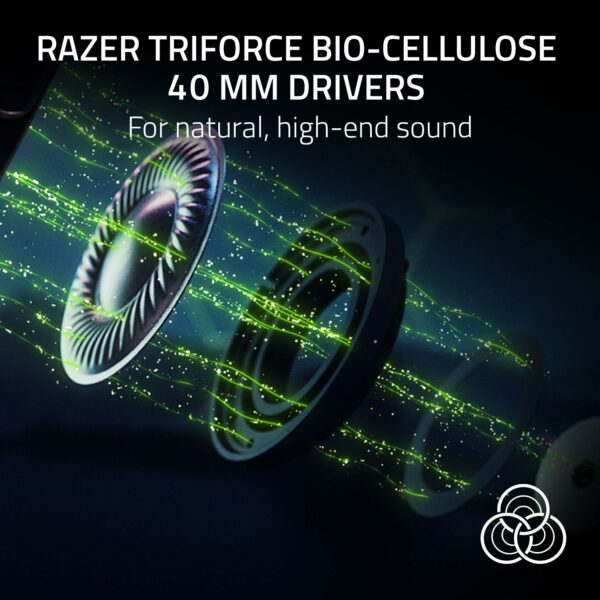 Razer Kraken V4 Pro - Wireless Gaming-Headset with OLED Control Hub - Sensa HD haptics - TriForce 40mm Drivers - HyperSpeed & Bluetooth - THX Spatial Audio | Black