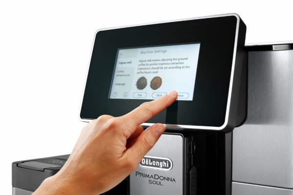 De'Longhi Primadonna Soul, Fully Automatic Bean to Cup, Espresso an Cappuccino Coffee Maker, ECAM610.75.mb, 2.2 liters, Black and Silver