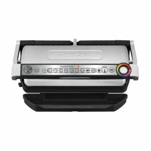 Tefal GC722D40 Optigrill Plus X-Large Grill with 9 Automatic Settings and Cooking Sensor, Non Stick Removable Plates, Automatic Settings and Cooking Sensor, Stainless Steel, Xl