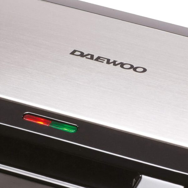Daewoo Deep Fill Sandwich Toaster 900W, Non-Stick Toastie Maker with Locking Clip, Dual Indicator Lights, Sandwich Press for Crispy Sealed Toasties – Easy Clean Compact Design