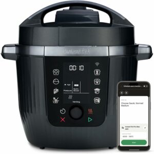 Instant Pot Pro 10-in-1 Multi-Cooker 5.7L - Black, Pressure Cooker, Slow Cooker, Rice Cooker, Sauté Pan, Yoghurt Maker, Food Warmer, Steamer Pot, Sous Vide, Bake, NutriBoost™, Dishwasher Safe