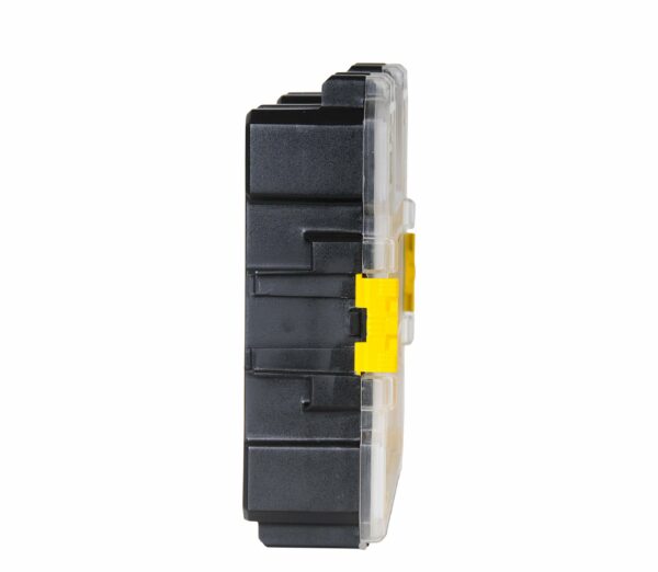 STANLEY FATMAX Waterproof 10-Compartment Deep Professional Tool Organiser, Removable & Stackable Deep Storage Cups with Transparent Lid, for Small Parts and Tools Storage, 1-97-521