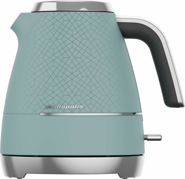 Beko Cosmopolis Dome Kettle WKM8307T, Retro Duck Egg Teal Design, 1.7L Capacity 3000 W, Includes Removable Lid, Easy Pour Spout & Boil Dry Protection