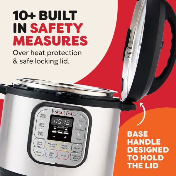 Instant Pot Duo 7-in-1 Multi-Cooker 3L - Brushed Stainless Steel, Small Pressure Cooker, Slow Cooker, Rice Cooker, Sauté Pan, Yoghurt Maker, Food Steamer Pot and Food Warmer, Dishwasher Safe