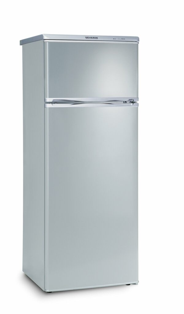 Severin KS 9793 Combi Two-Door Refrigerator, 162 L/47 L, Silver