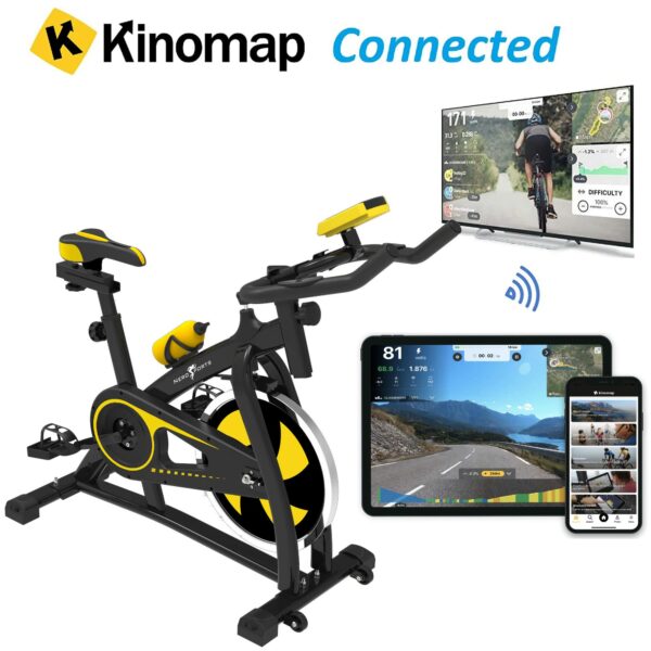 Nero Sports exercise bike KINOMAP bluetooth connection indoor cycling Training Studio Cycles 24 Month warranty