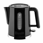 Dualit Studio Kettle | 1.5L 2.4KW Jug Kettle in Black with Polished Trim | Dual Measuring Windows | Fast Boiling BPA Free Kettle | Patented Sure Pour Technology|72110