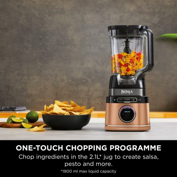 Ninja 2-in-1 Detect Power Blender Pro & Single Serve, 1200W Blender With Jug, & Single Serve Cup, Blend Smoothies, Chop Vegetables & Mix Frozen Drinks, Black/Copper, TB301UKCP