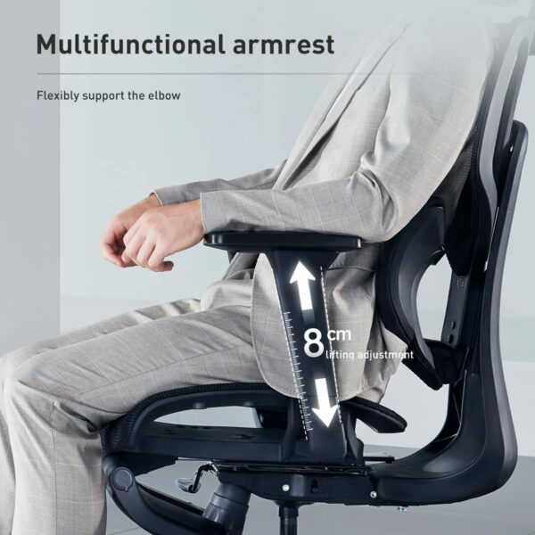 Hbada E3 Ergonomic Office Chair Elastic Adaptative Adjustment Back Lumbar Support Computer Chair