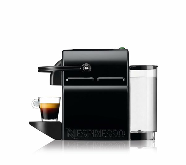 Nespresso DeLonghi EN 80.B - Inissia Capsule Coffee Pod Machine - Auto Brew Stop, fast Heat-up, auto Off - 0.8 Liters, 19 Bar - incl. 7 Pods - black