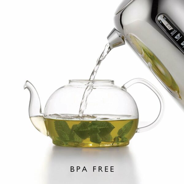 Dualit Classic Kettle | Polished Stainless Steel with Black Trim | Quiet boiling kettle | 90 Second Boil Time | 1.7 L Capacity, 2.3 kW | 72796