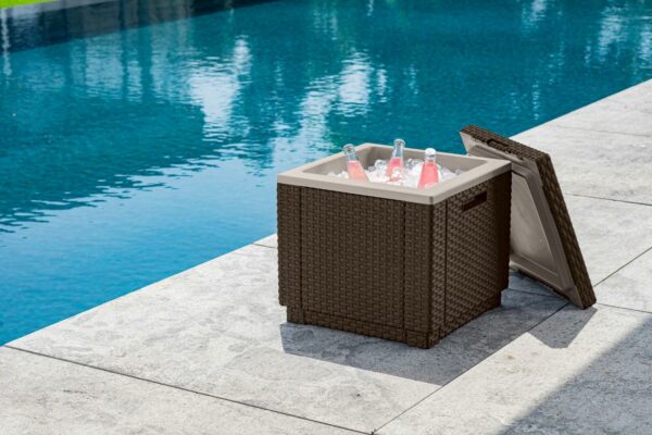 Allibert by Keter California Ice Box Outdoor Cooler - Brown