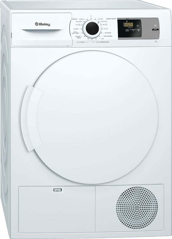 Balay 3SB286B Tumble Dryer with Heat Pump, 8 kg, A+, 600 W, White